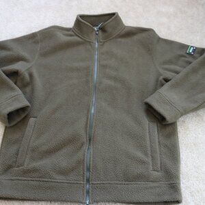 Orvis Olive Green Full-Zip Fleece Jacket